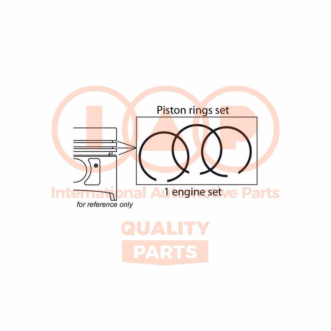IAP QUALITY PARTS 102-16035 Suzuki JIMNY 2000 Piston rings