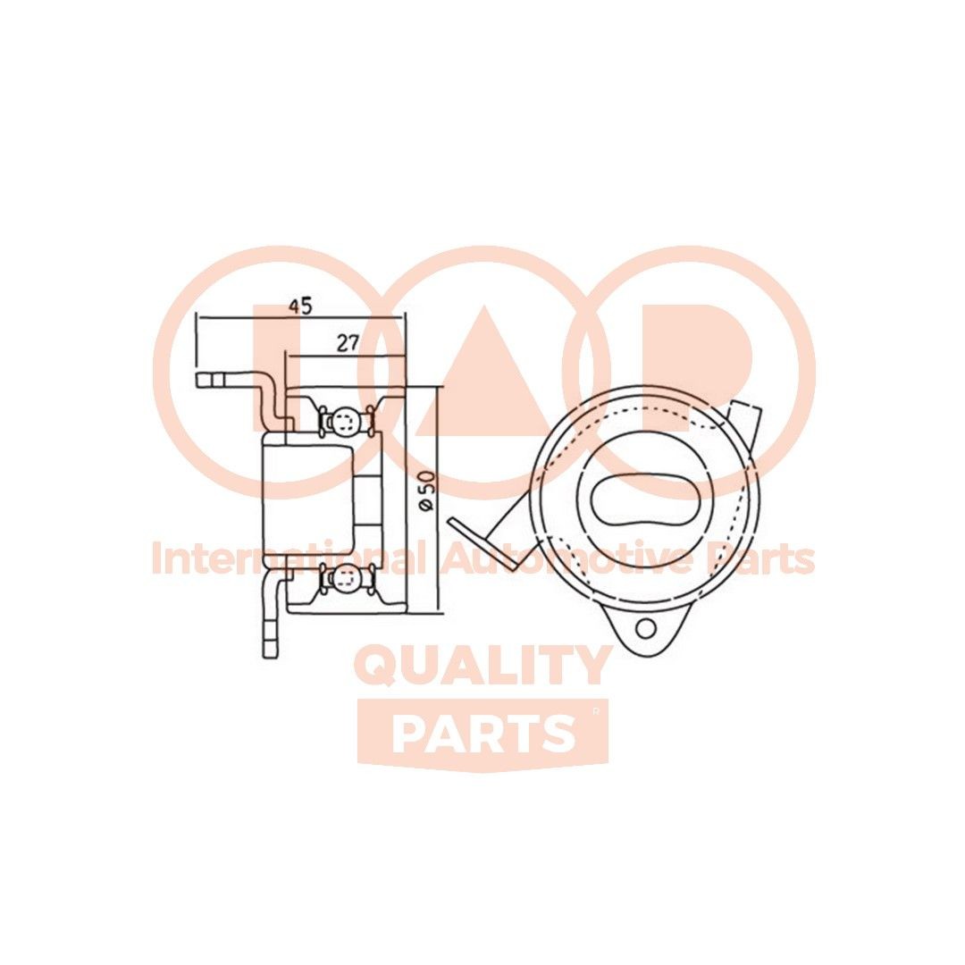 IAP QUALITY PARTS 127-03030 Timing belt tensioner pulley MERCEDES-BENZ C-Class 2001 in original quality