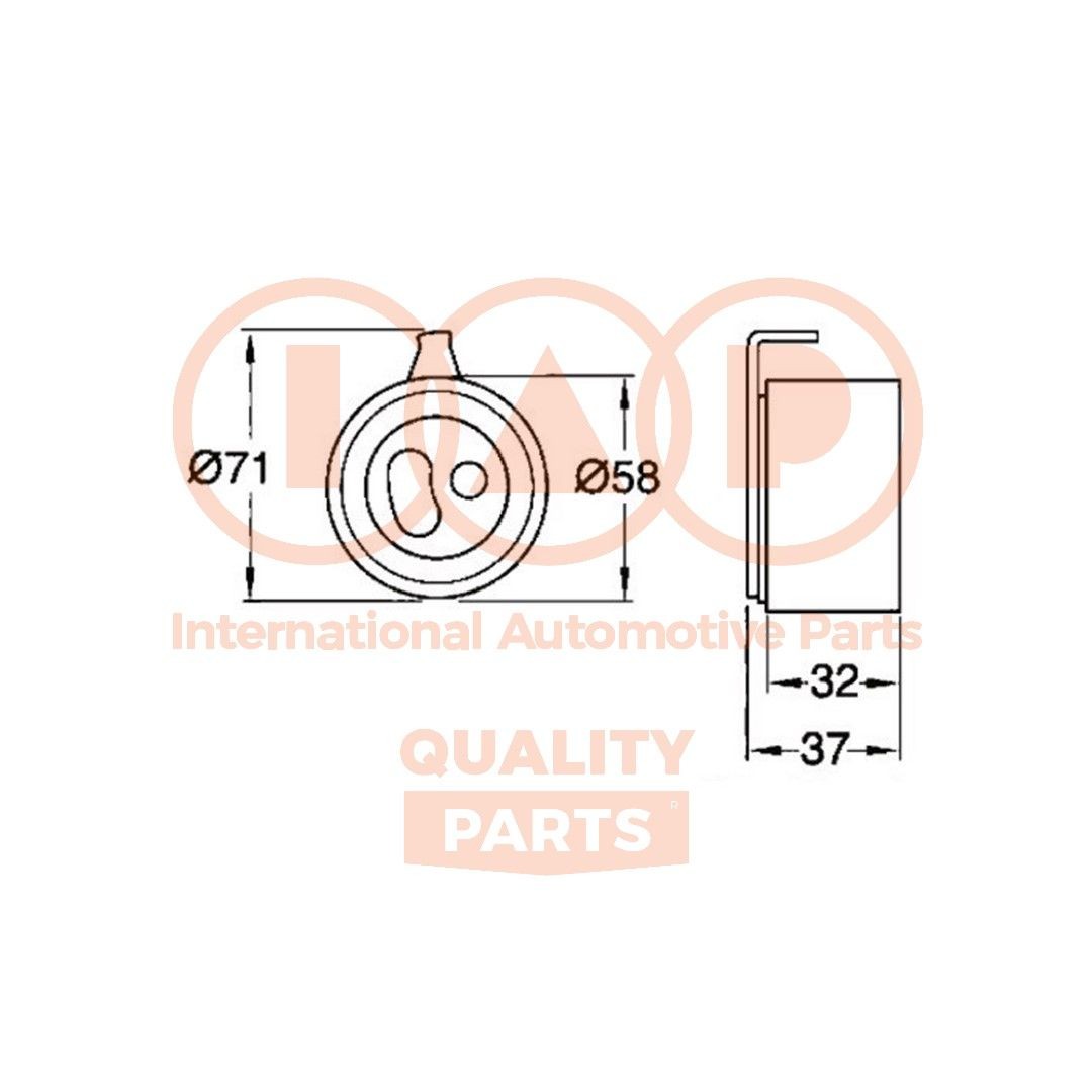 IAP QUALITY PARTS 12711060 Timing belt idler pulley MAZDA MPV I (LV) 2.5 TD 115 hp Diesel 1999 price