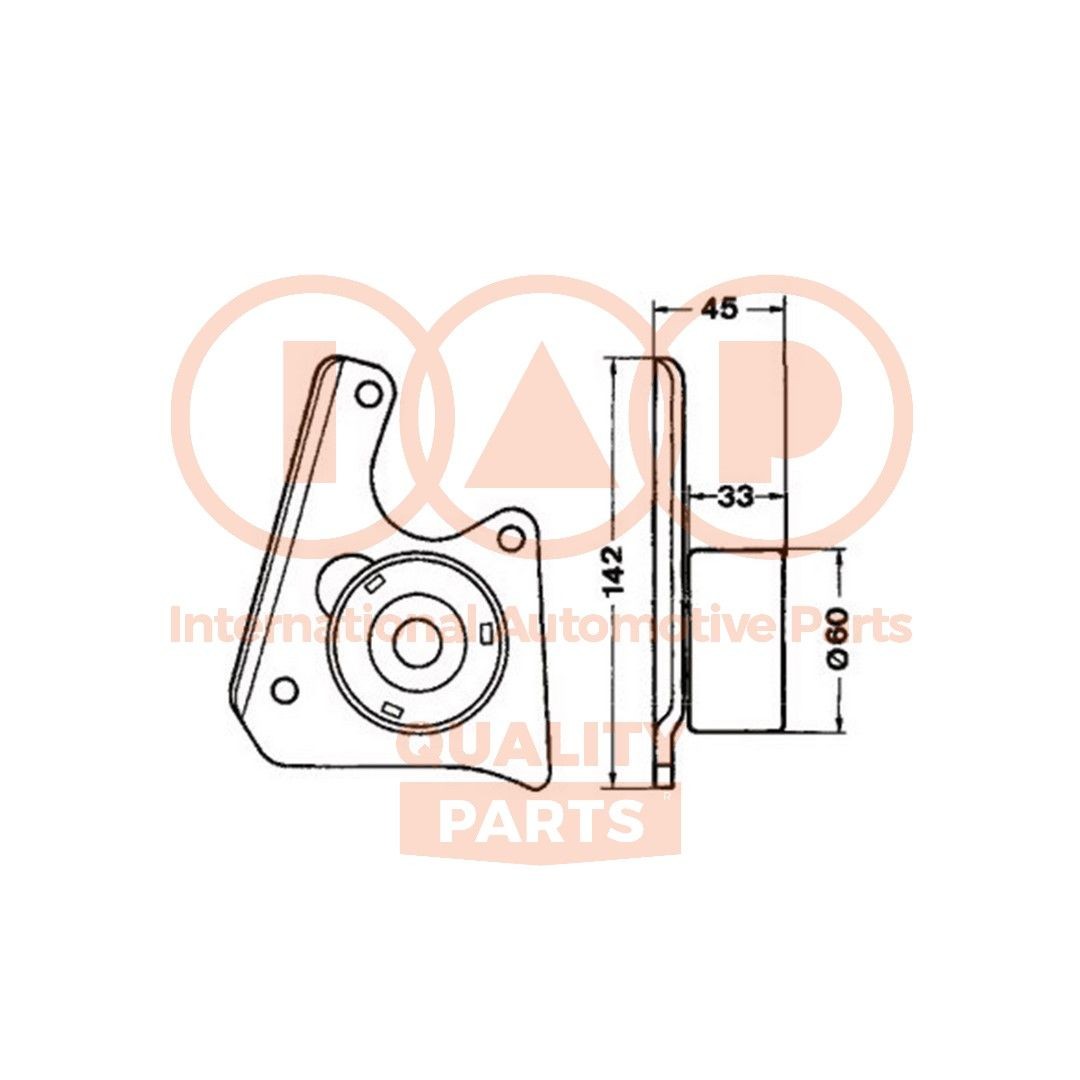 IAP QUALITY PARTS Tensioner pulley, timing belt 127-16052 buy