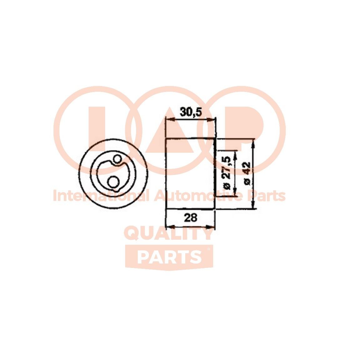 IAP QUALITY PARTS Tensioner pulley, timing belt 127-16061 buy