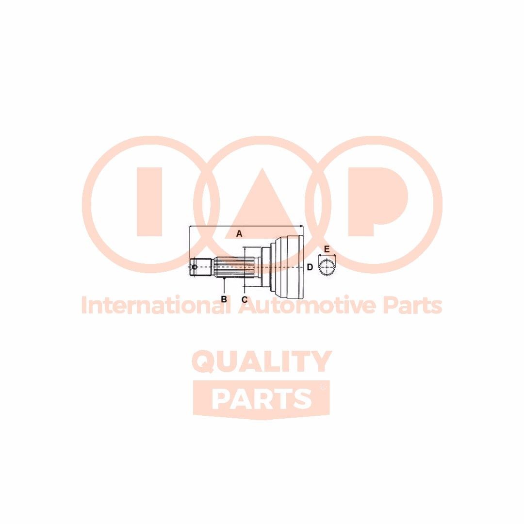 IAP QUALITY PARTS 406-11070 Joint kit, drive shaft M070-25500-D
