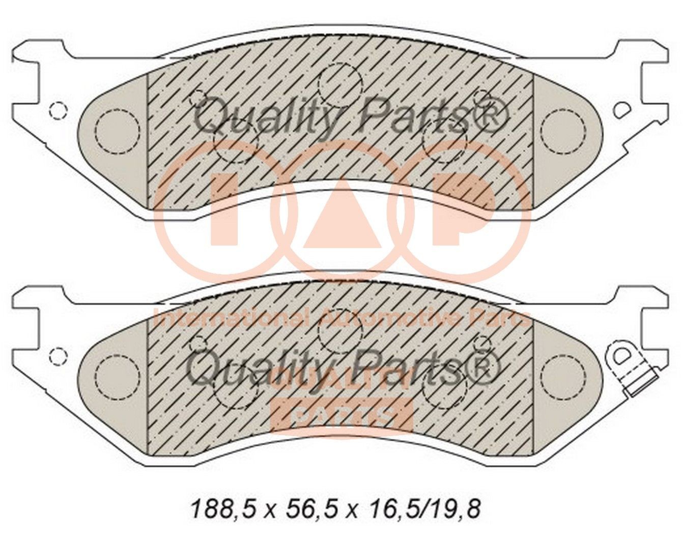 IAP QUALITY PARTS 609-13010 Steering damper 326mm, 538mm