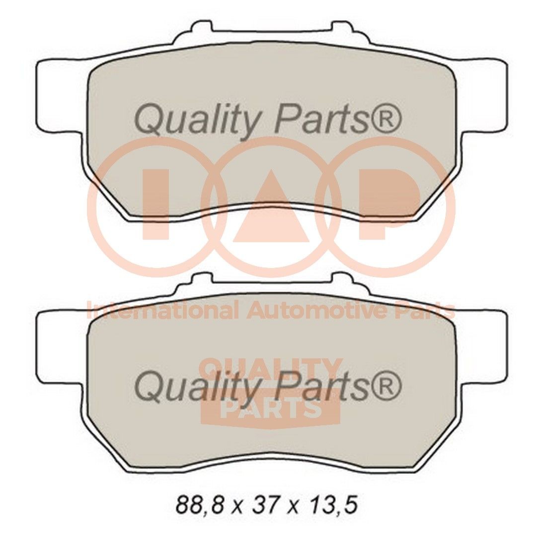 Honda CRX Set of brake pads 14692305 IAP QUALITY PARTS 704-06016 online buy