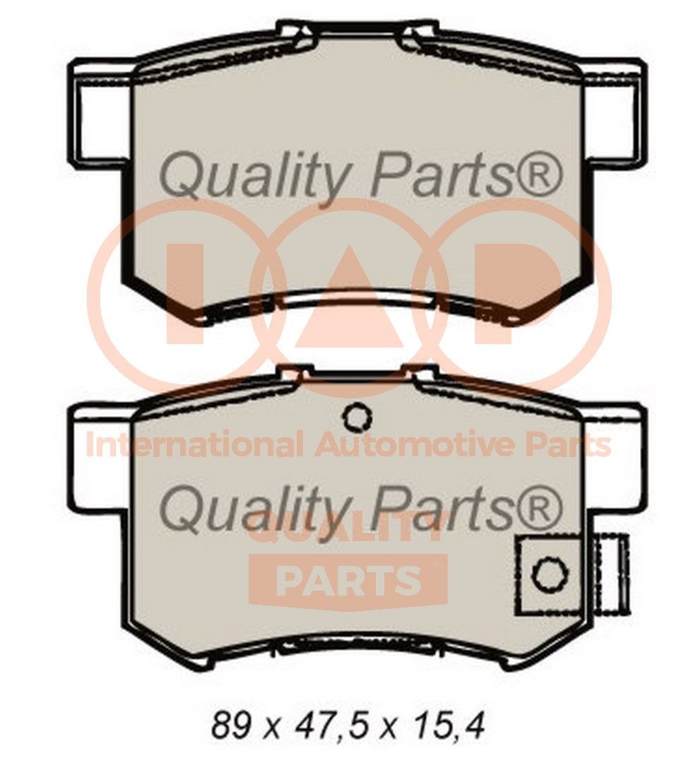 Great value for money - IAP QUALITY PARTS Brake pad set 704-06022