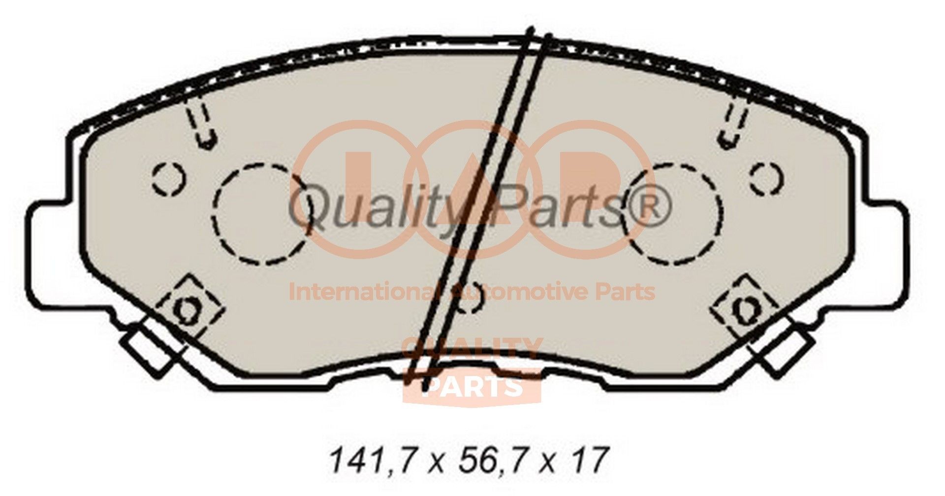 IAP QUALITY PARTS 704-06026 Brake pad set 45022-SDA-A10