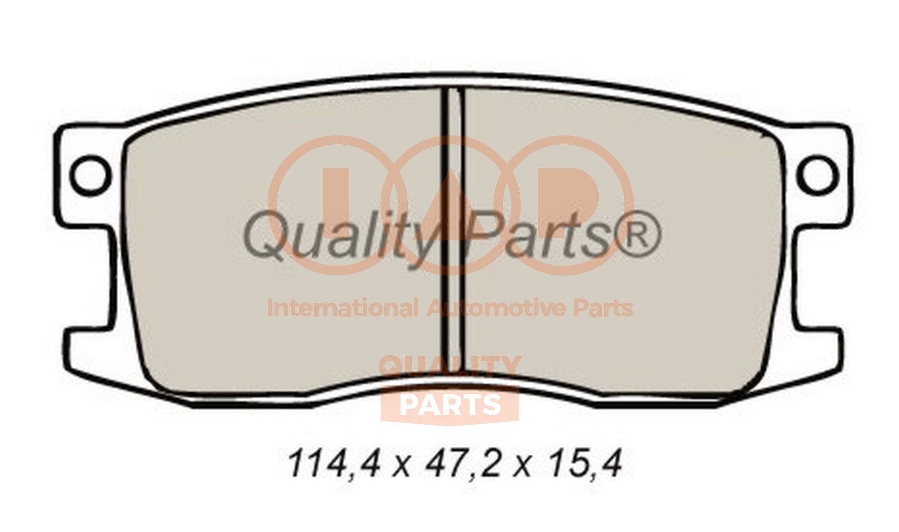 IAP QUALITY PARTS 704-06040 Brake pad set 45022692672