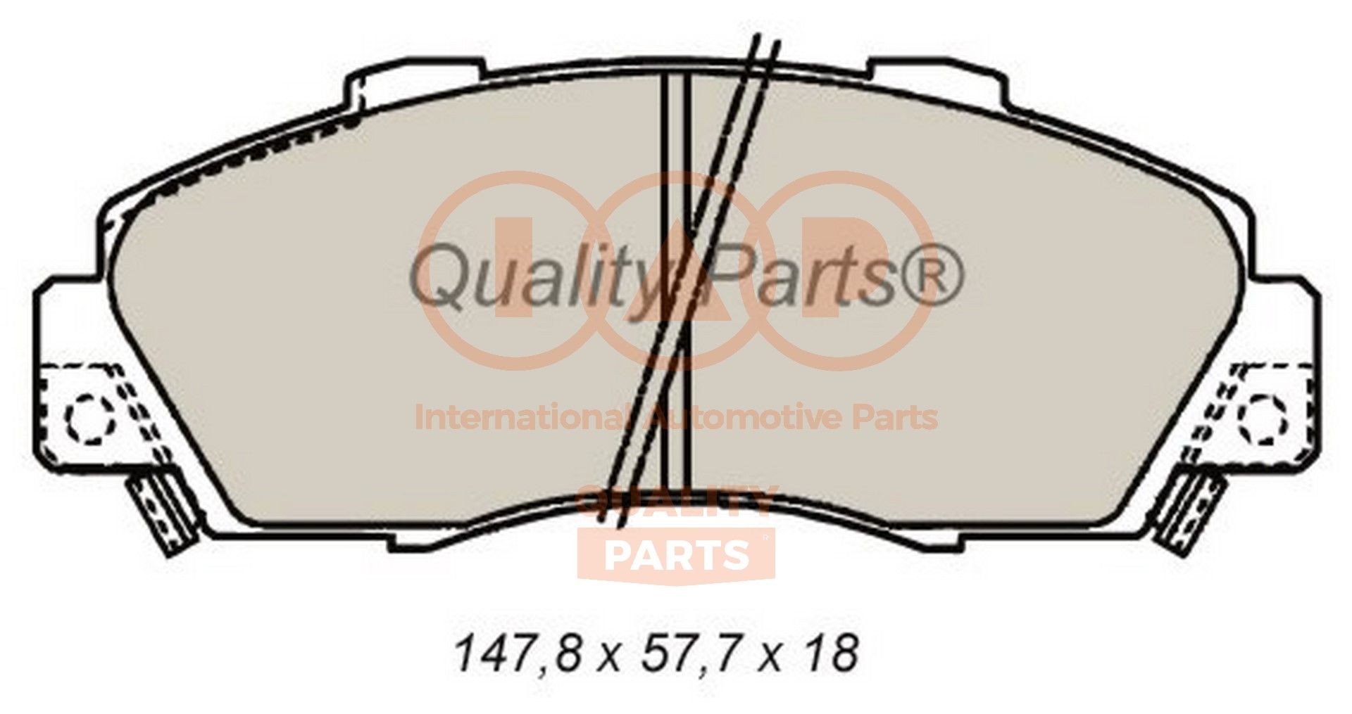 IAP QUALITY PARTS 704-06060 Brake pad set 45022-SX0-J01