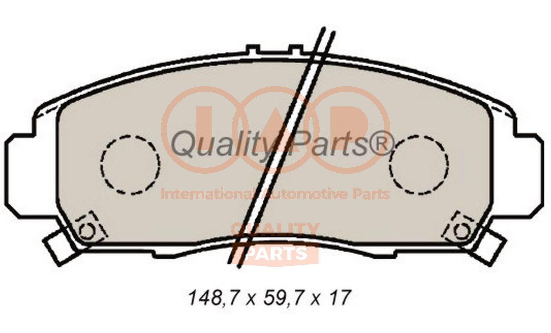 Great value for money - IAP QUALITY PARTS Brake pad set 704-06090