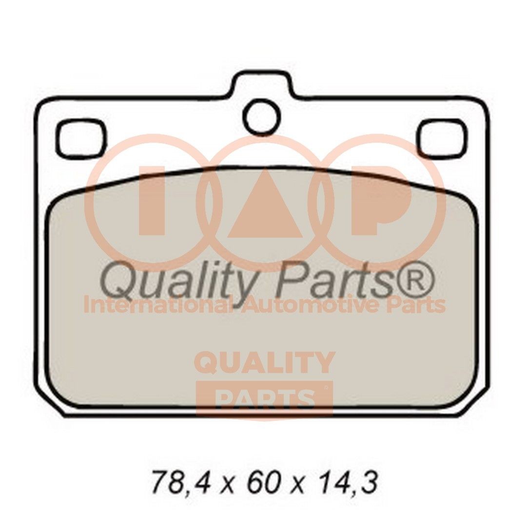 IAP QUALITY PARTS 704-07010 Brake pad set 04465-12360
