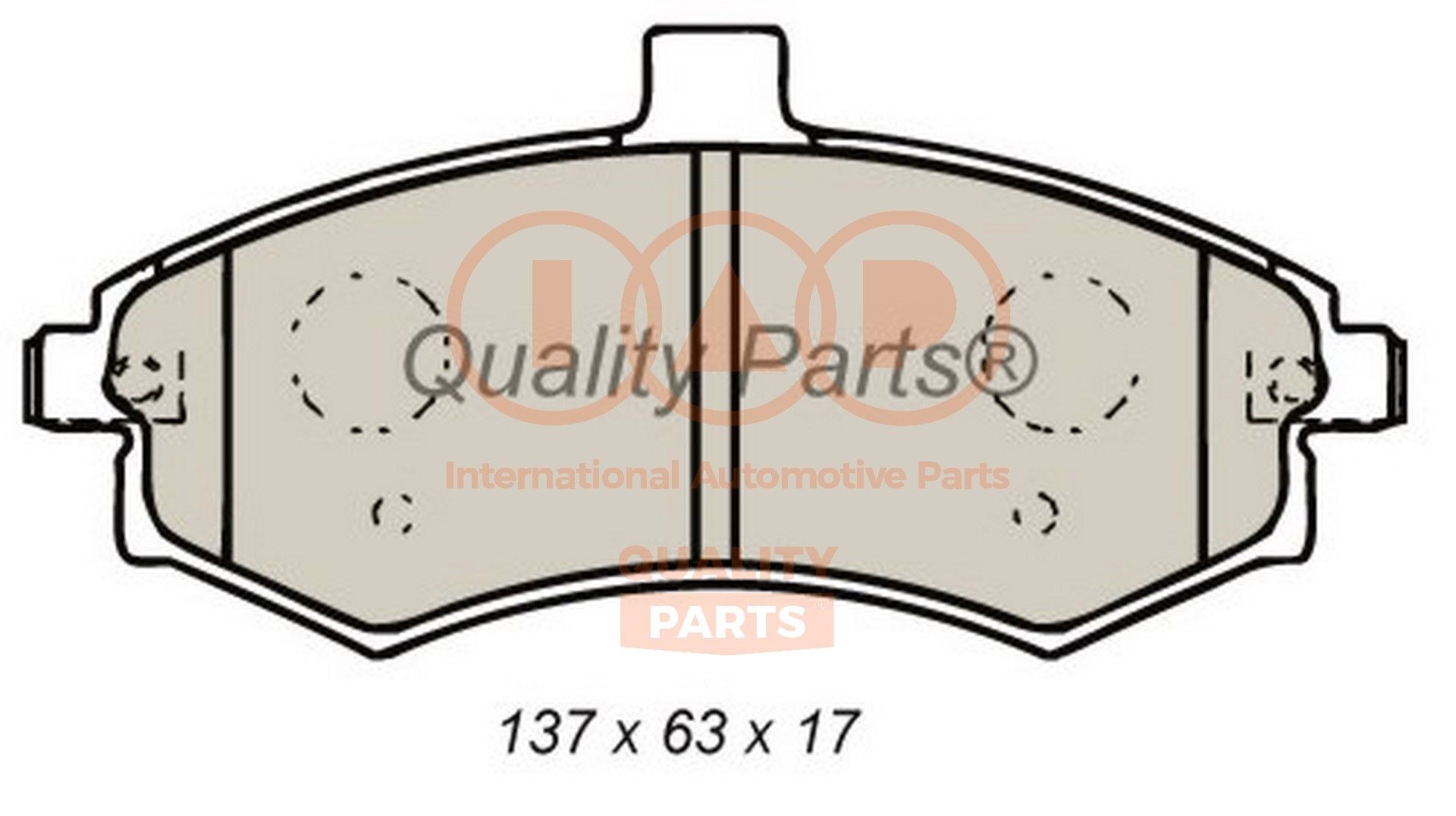 IAP QUALITY PARTS 704-07022 Brake pad set 58101-2SA31