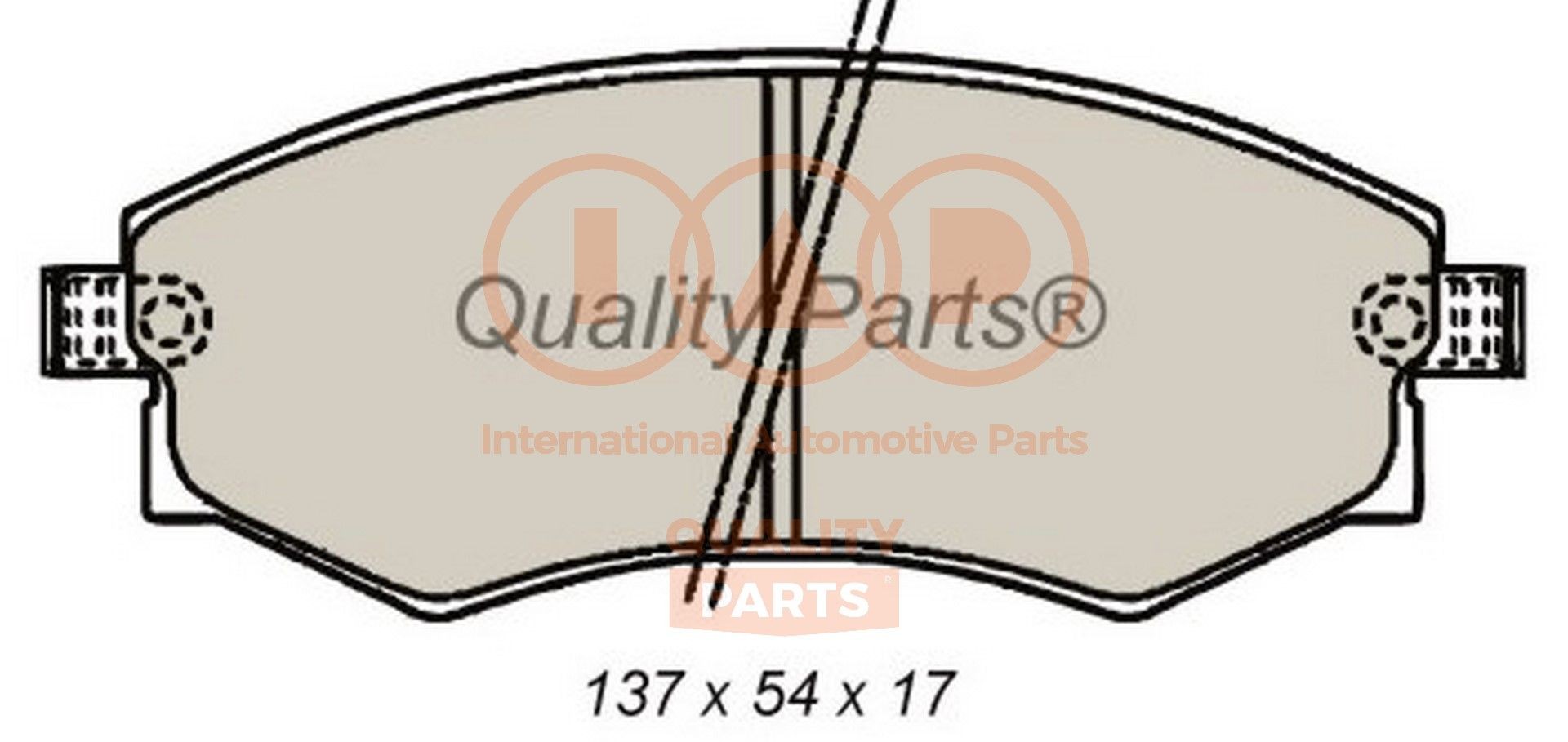 IAP QUALITY PARTS 704-07030 Brake pad set 41060 8M190