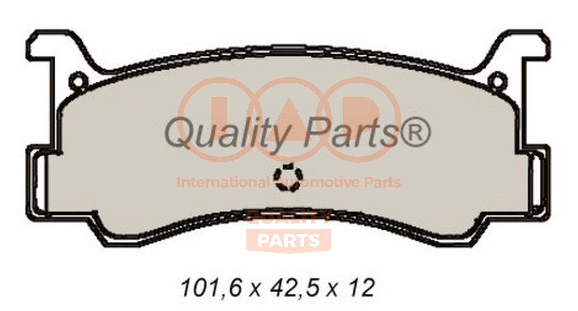 IAP QUALITY PARTS 704-11022 Brake pad set B107 26 43Z