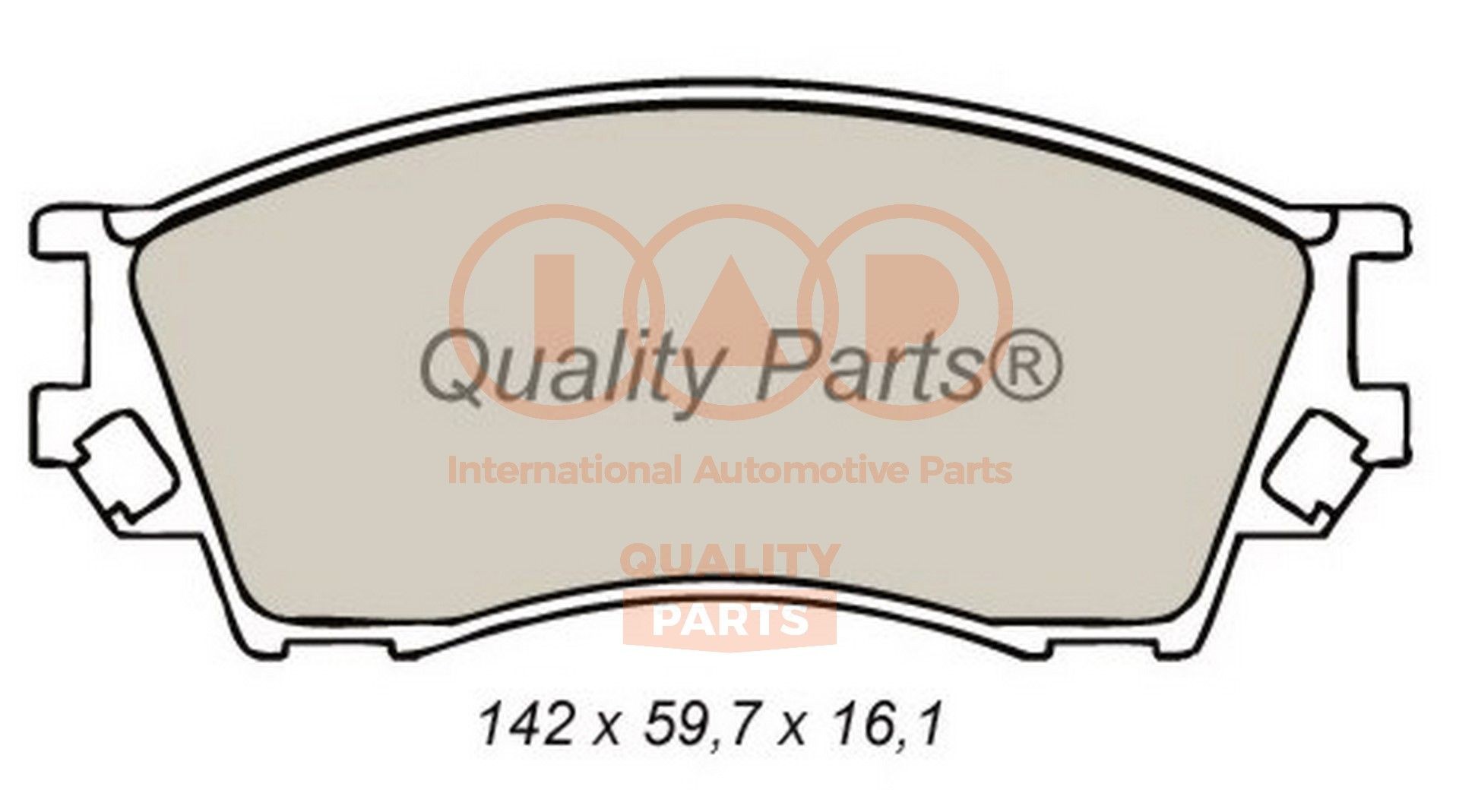Great value for money - IAP QUALITY PARTS Brake pad set 704-11070