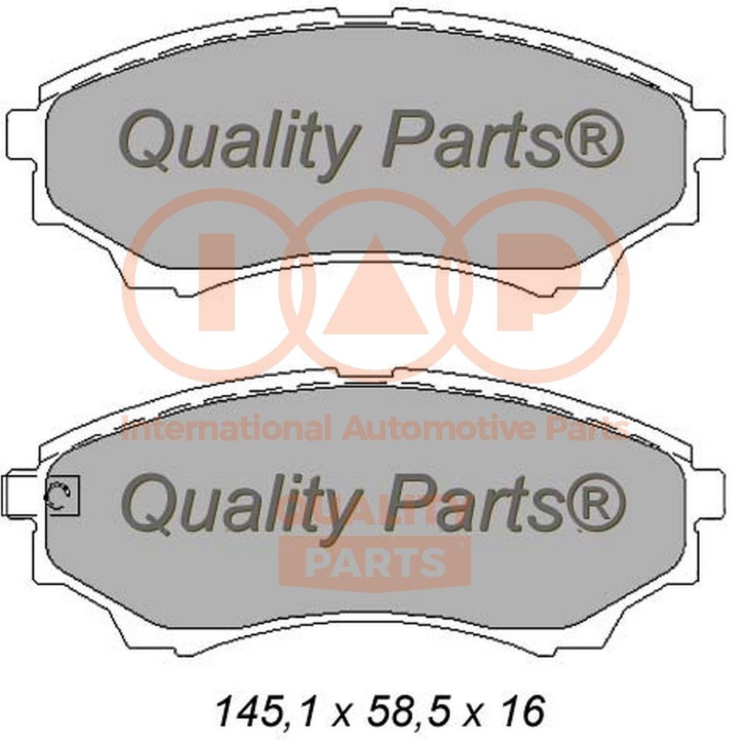IAP QUALITY PARTS 704-11073 Brake pad set UMY53323Z