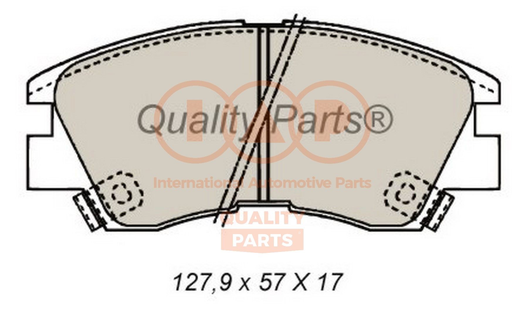 IAP QUALITY PARTS 704-12020 Brake pad set MZ 690017