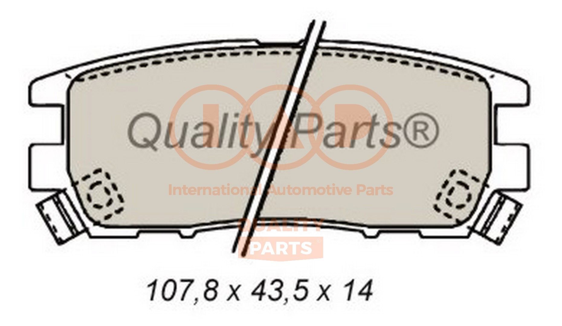 IAP QUALITY PARTS 704-12022 Brake pad set X3 516 004