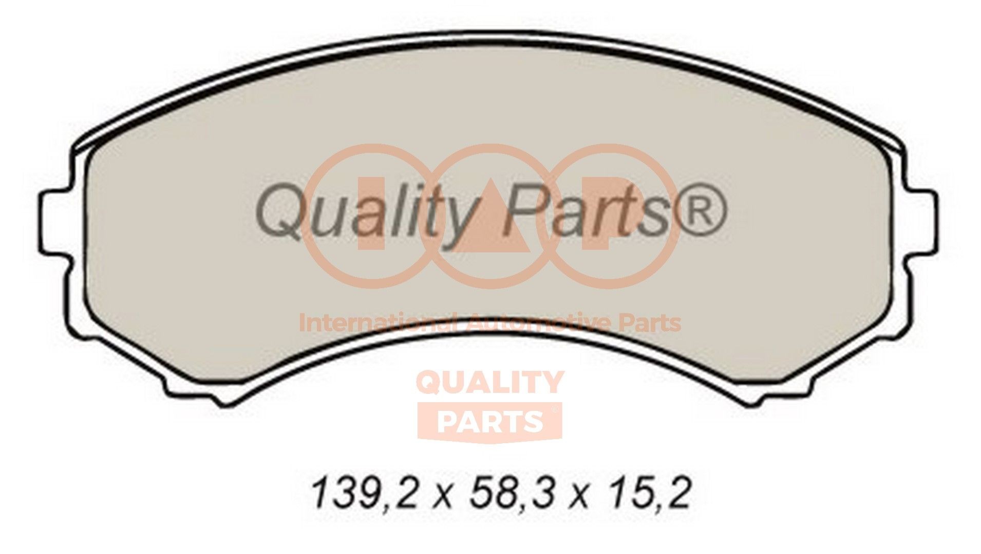 IAP QUALITY PARTS 704-12026 Brake pad set MR 510619