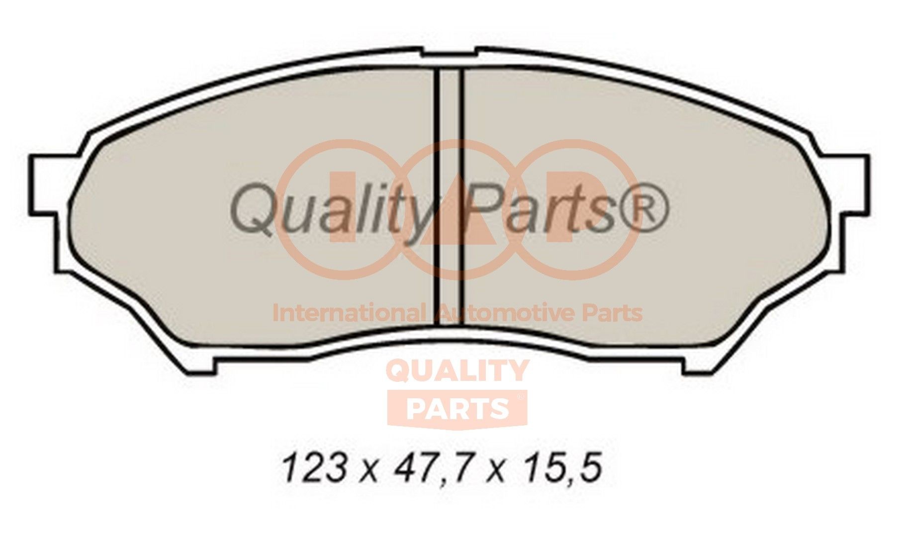 IAP QUALITY PARTS 704-12035 Brake pad set MR 334950