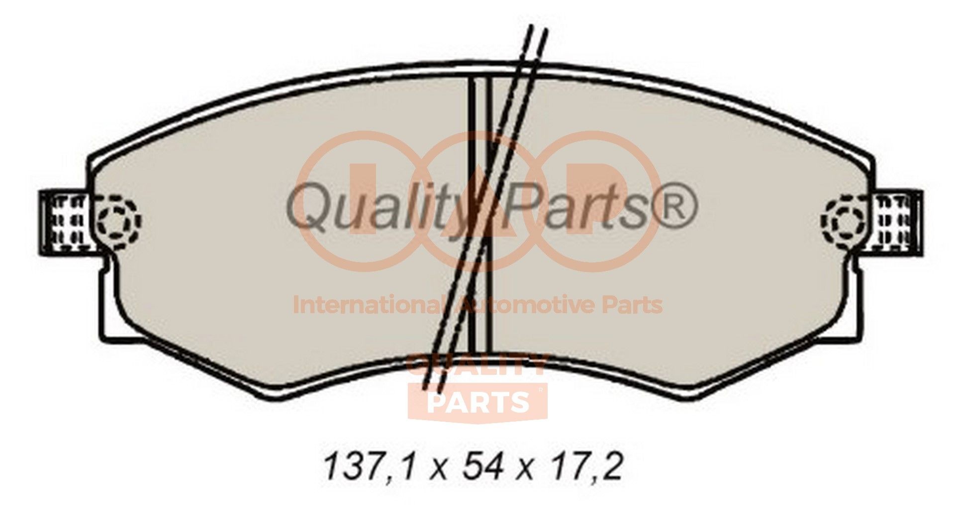 IAP QUALITY PARTS 704-13076 Brake pad set 41060-8M190
