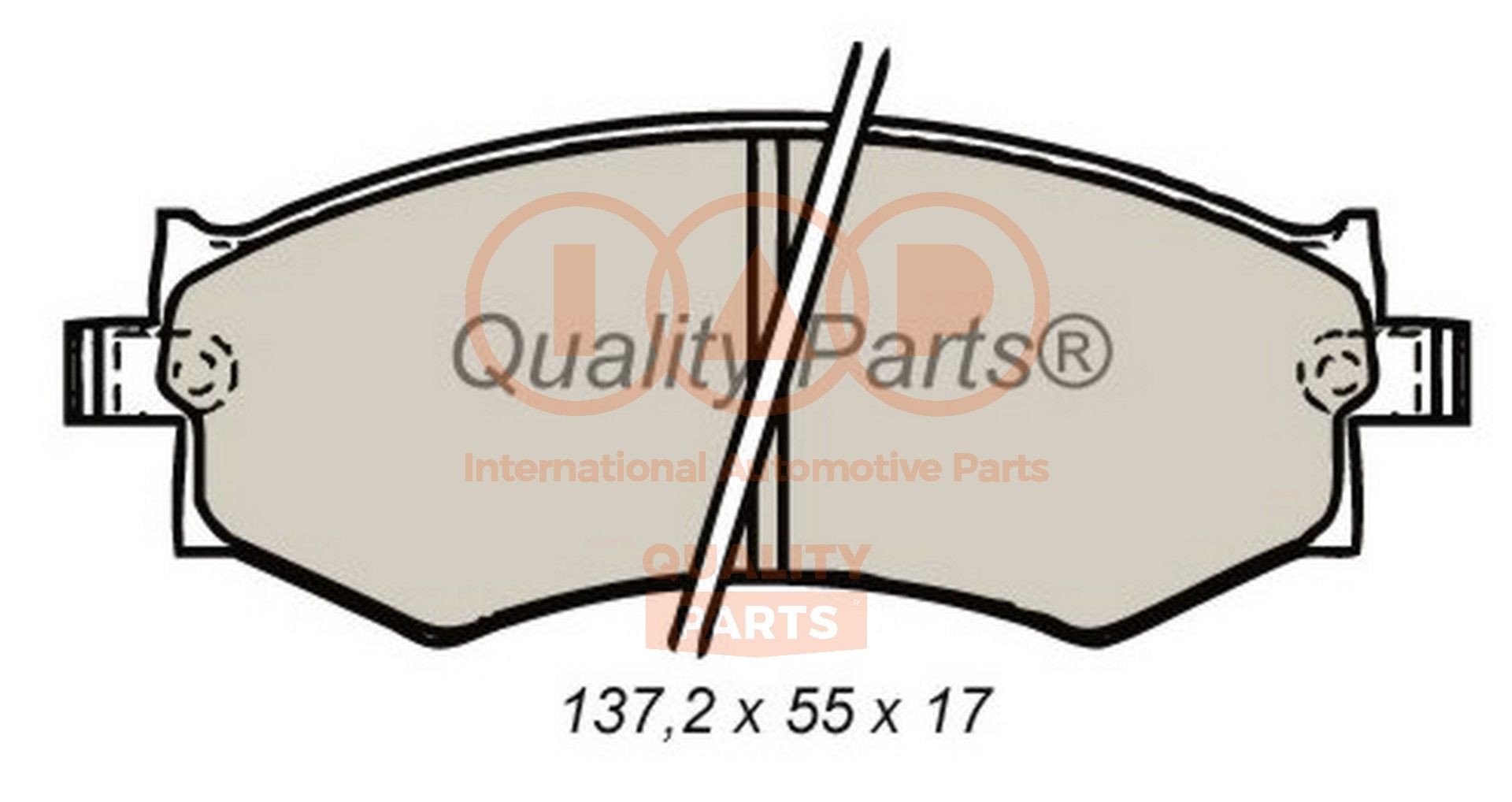 IAP QUALITY PARTS 704-13082 Brake pad set 410608M190