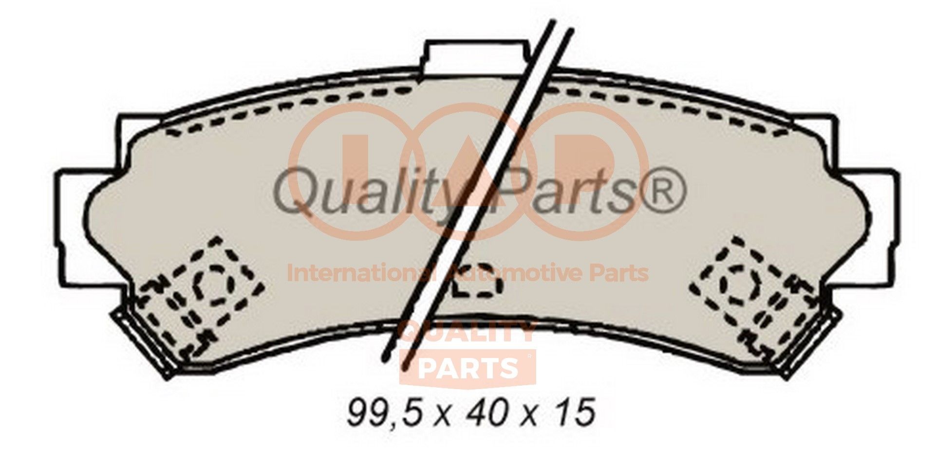 IAP QUALITY PARTS 704-13089 Brake pad set 440607E690