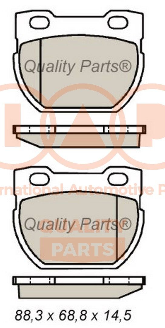 IAP QUALITY PARTS 704-14041 Brake pad set SFP 000160