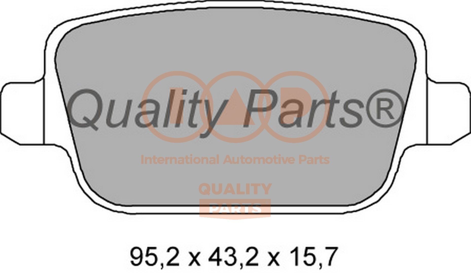 IAP QUALITY PARTS 704-14073 Brake pad set LR-003772