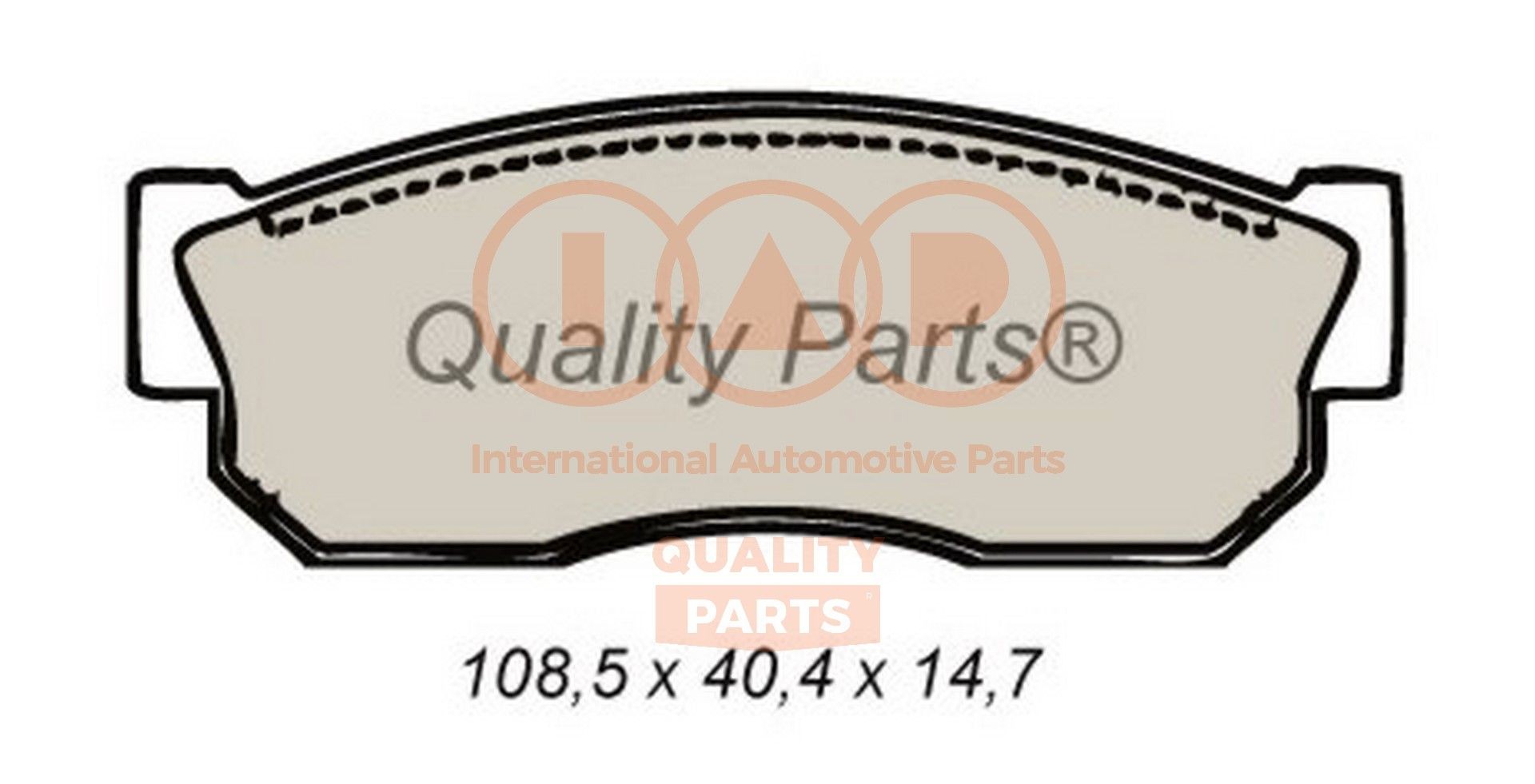 IAP QUALITY PARTS 704-15010 Brake pad set 7251 91631