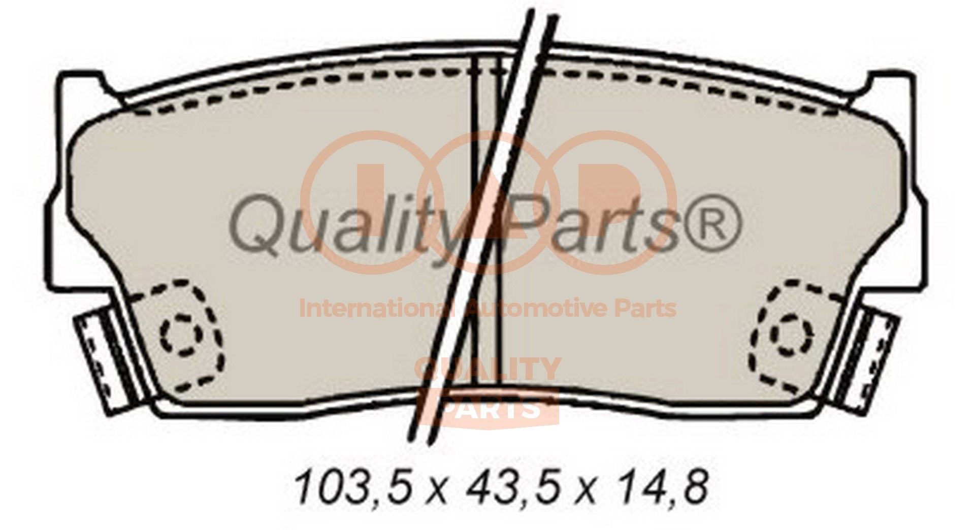 IAP QUALITY PARTS 704-16050 Brake pad set 55200-60A42-000