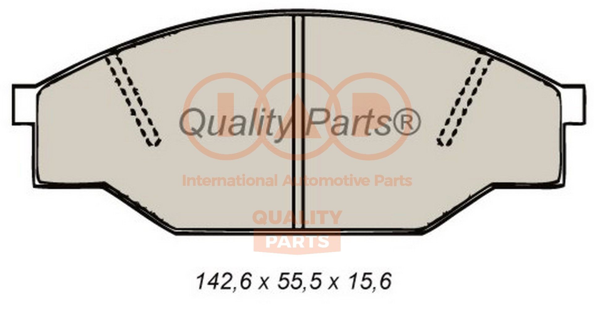 Great value for money - IAP QUALITY PARTS Brake pad set 704-17061
