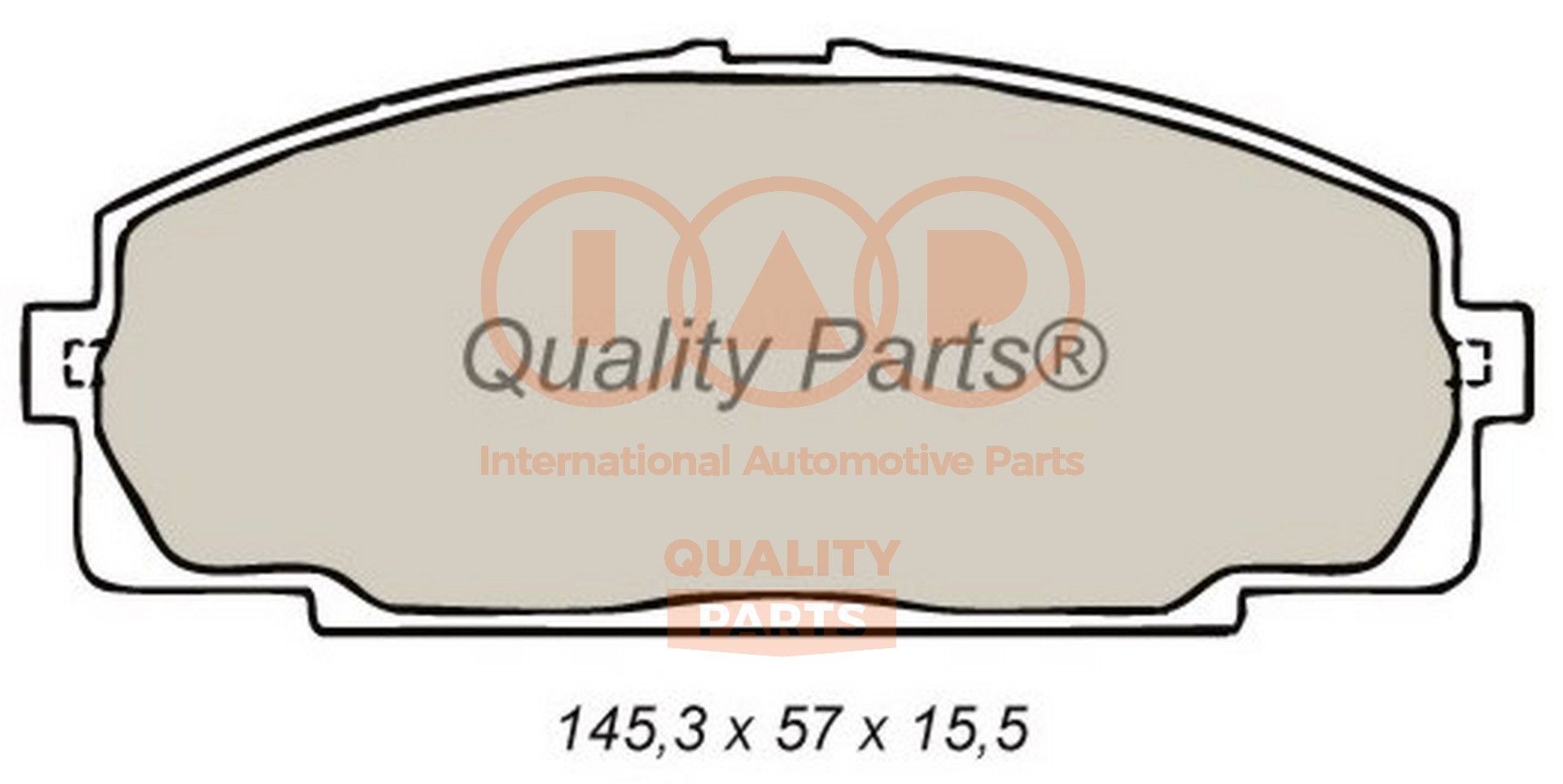IAP QUALITY PARTS 704-17064 Brake pad set 44652-6100