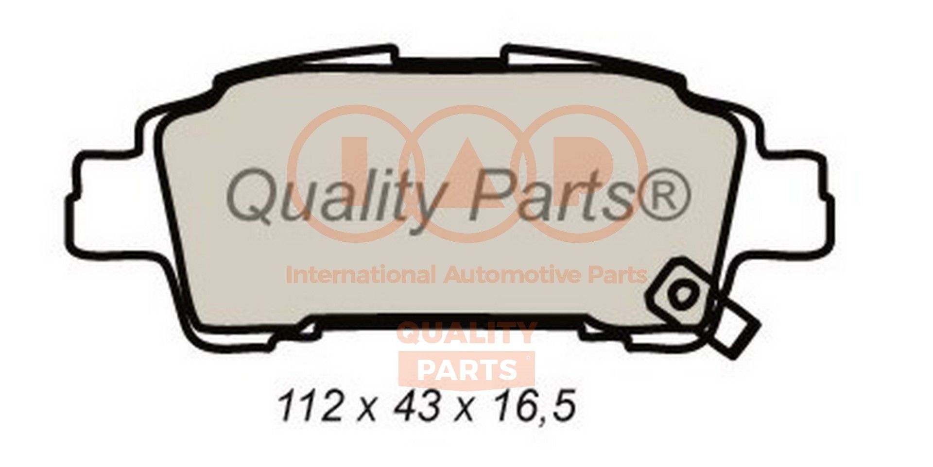 IAP QUALITY PARTS 704-17084 Brake pad set 0446645010