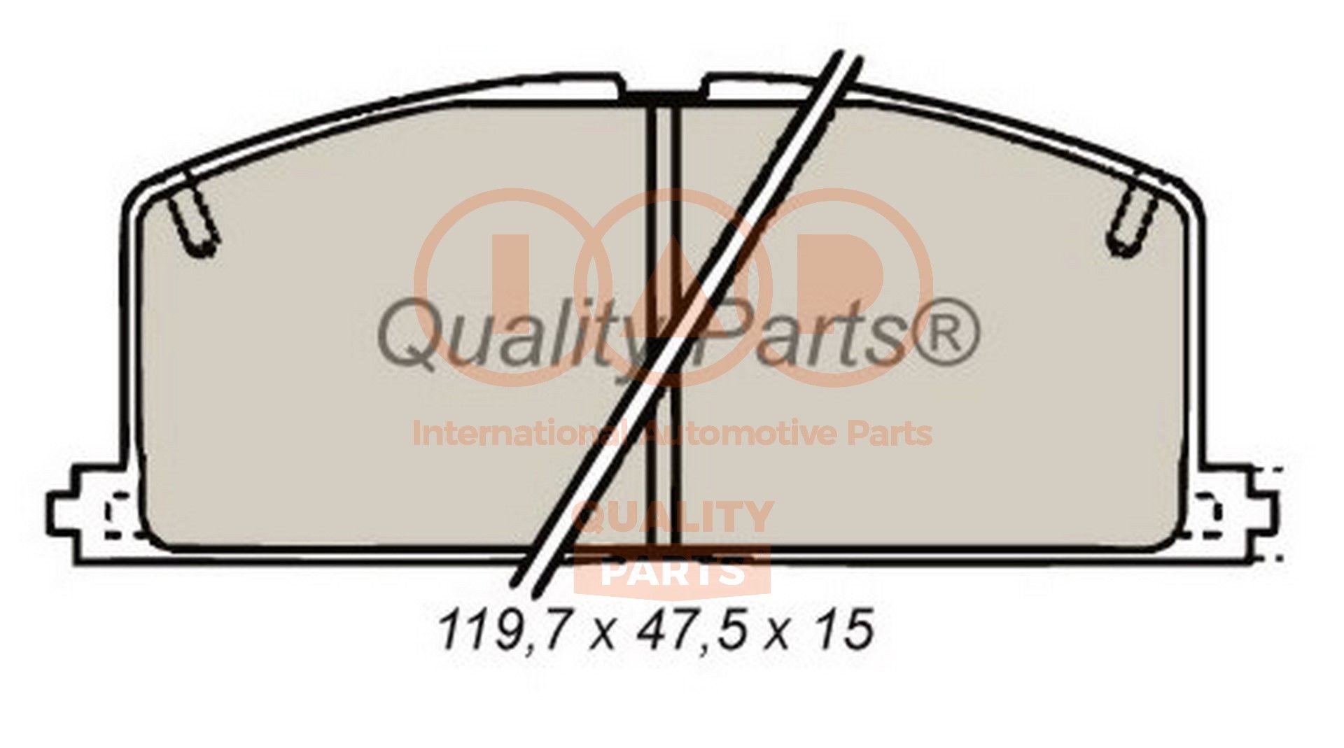 Great value for money - IAP QUALITY PARTS Brake pad set 704-17090