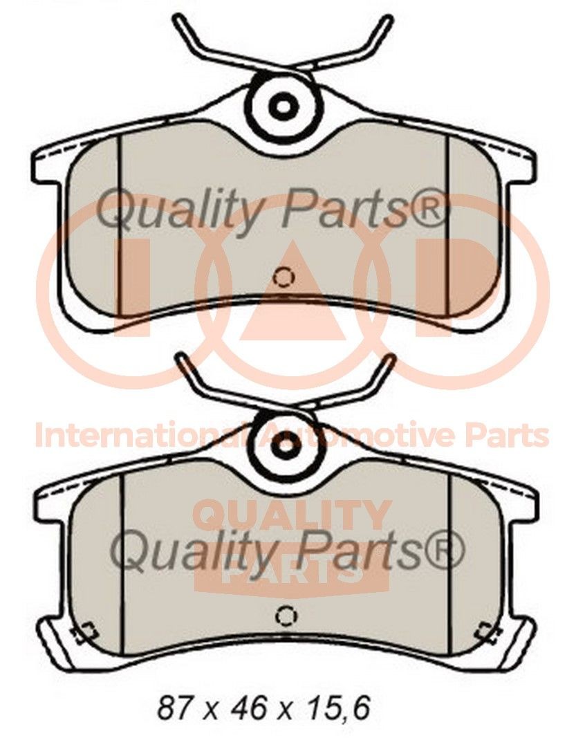 Great value for money - IAP QUALITY PARTS Brake pad set 704-17184