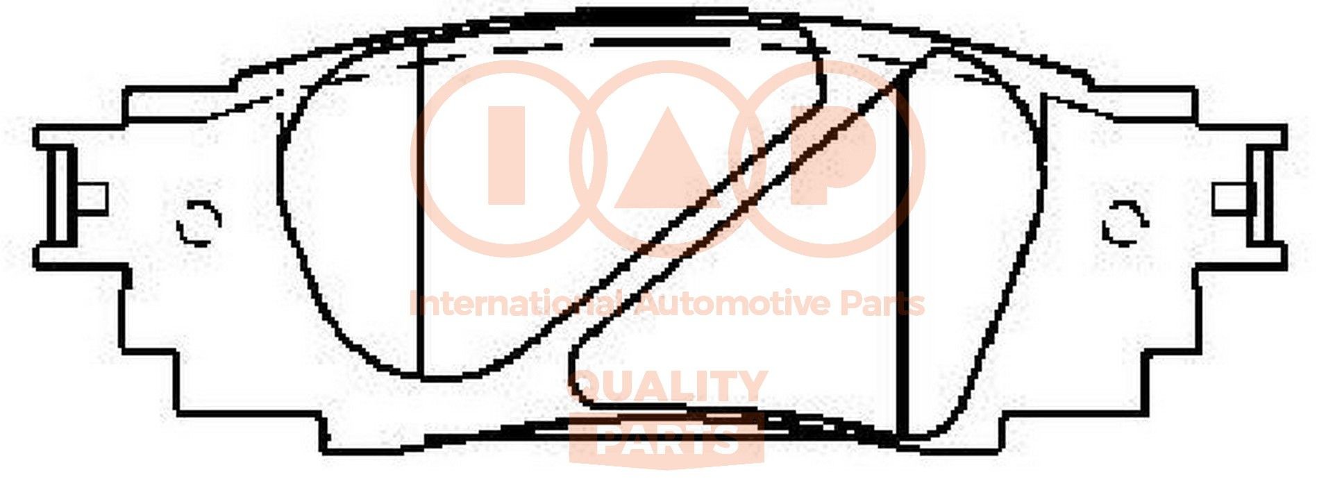 Great value for money - IAP QUALITY PARTS Brake pad set 704-17241