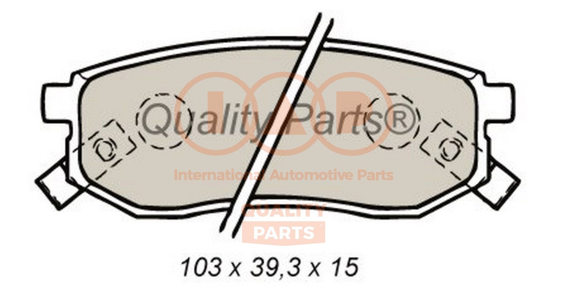 IAP QUALITY PARTS 704-21045 Brake pad set 58302M2A00