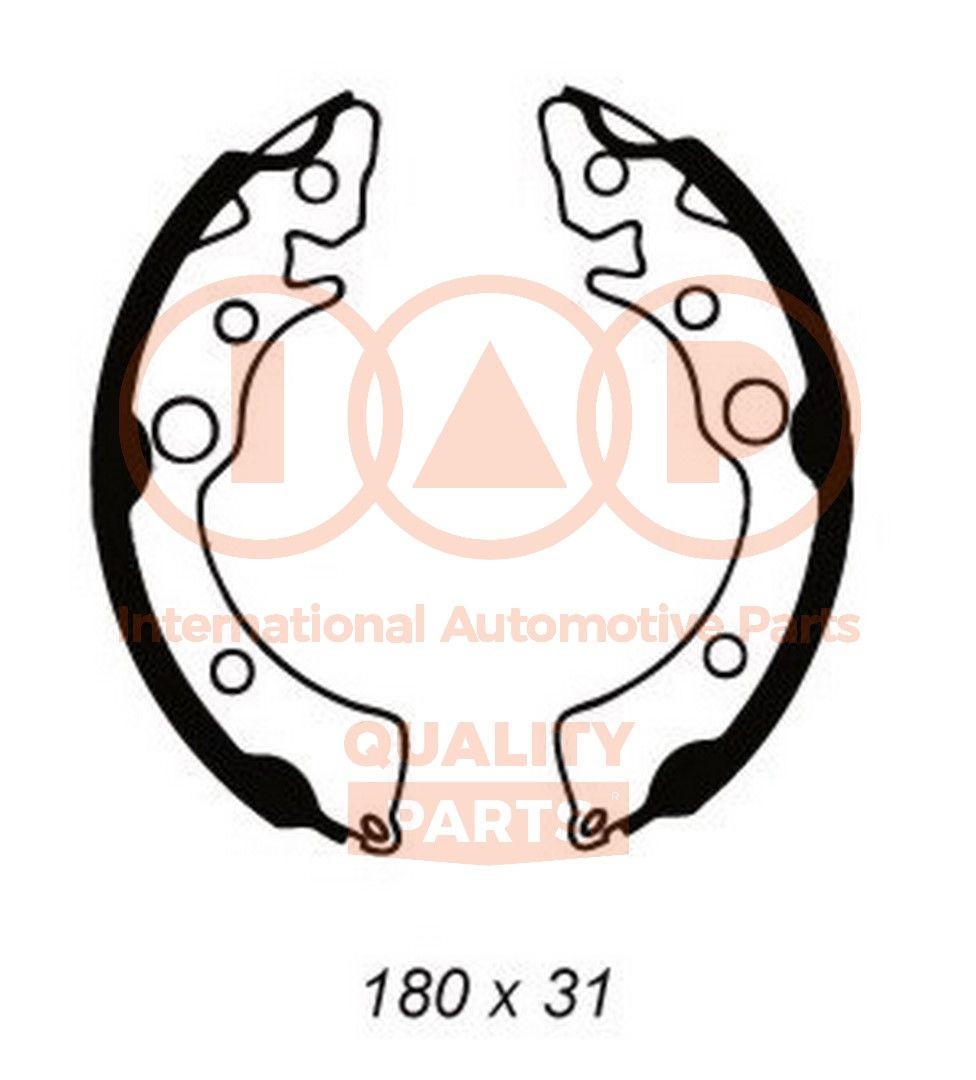 Original IAP QUALITY PARTS Drum brake shoe support pads 705-06010 for HONDA CIVIC