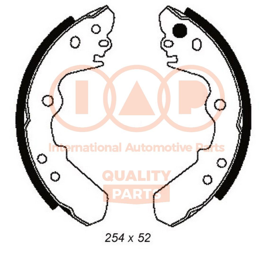 Original IAP QUALITY PARTS Drum brake pads 705-09010 for OPEL ADAM