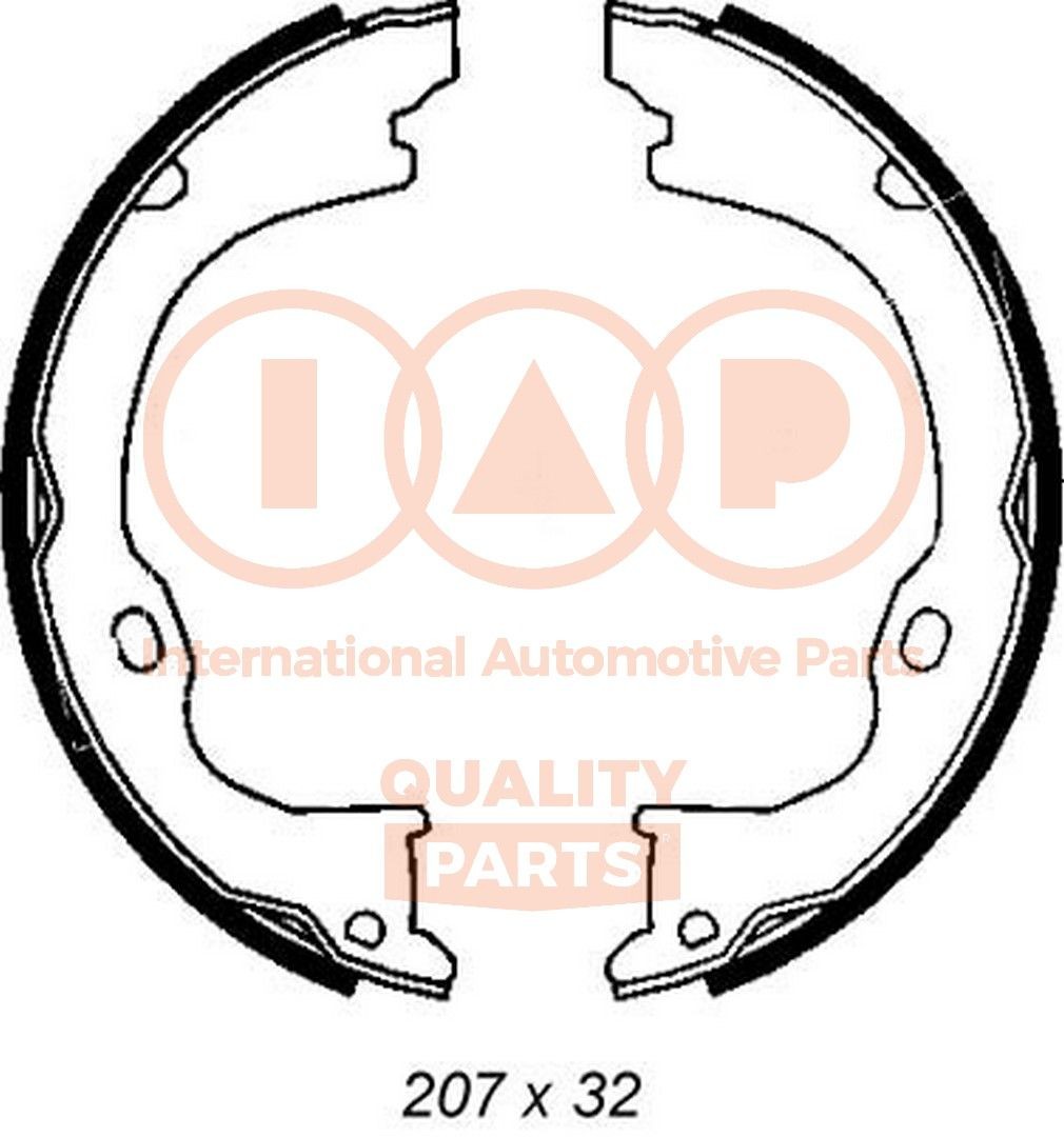 IAP QUALITY PARTS Handbrake shoes 705-10048 Jeep CHEROKEE 2017