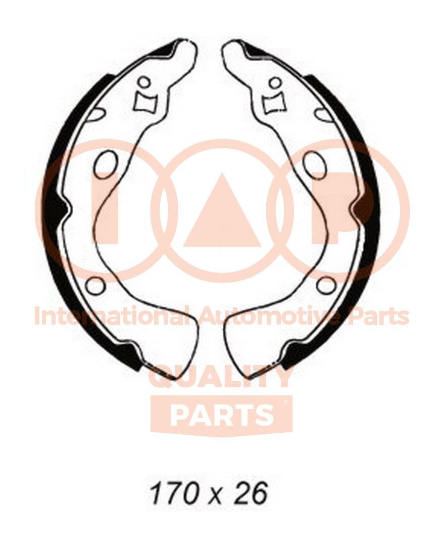 Mazda 2 Drum brake shoe support pads 14692990 IAP QUALITY PARTS 705-11012 online buy