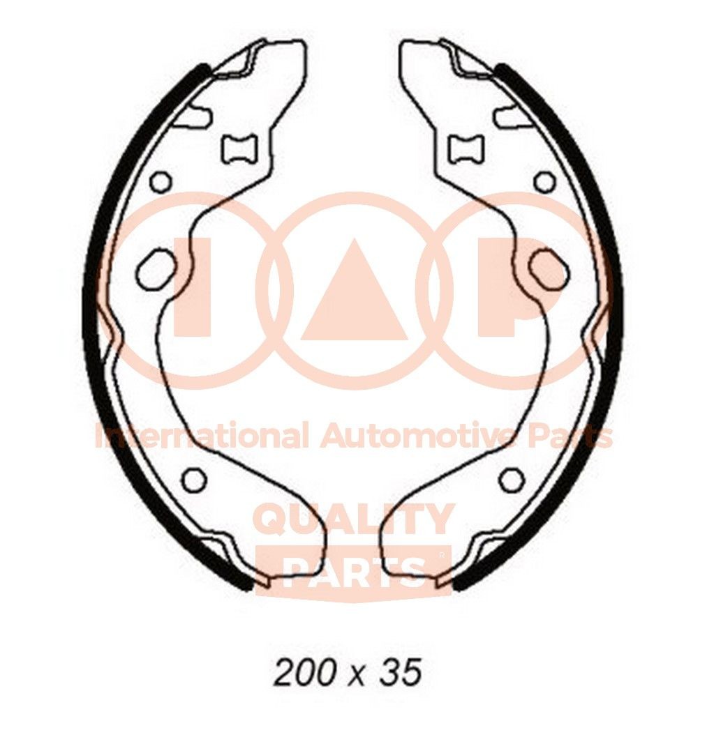 Mazda 2 Brake shoes 14692993 IAP QUALITY PARTS 705-11021 online buy