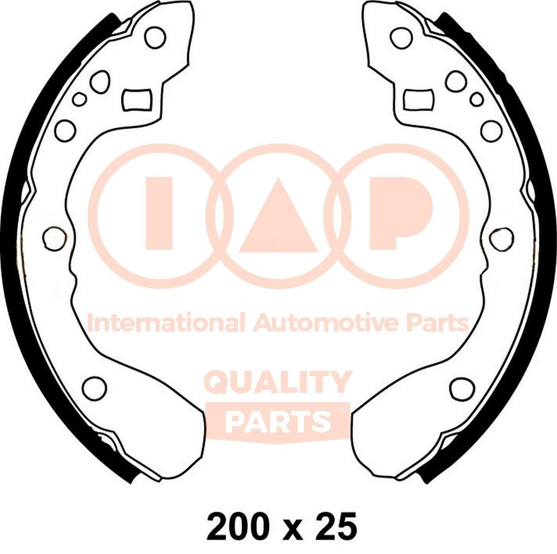 Original IAP QUALITY PARTS Brake shoe set 705-11051 for MAZDA 2