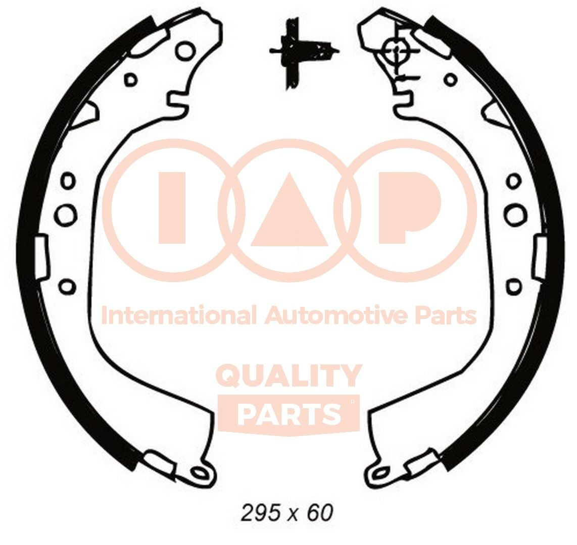 IAP QUALITY PARTS 705-13020 Brake Shoe Set Rear Axle, Ø: 295 x 60 mm