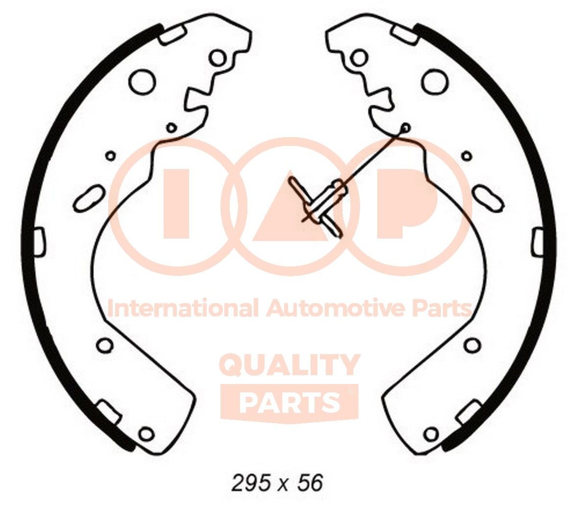 Original IAP QUALITY PARTS Drum brake shoe support pads 705-13047 for RENAULT TRAFIC