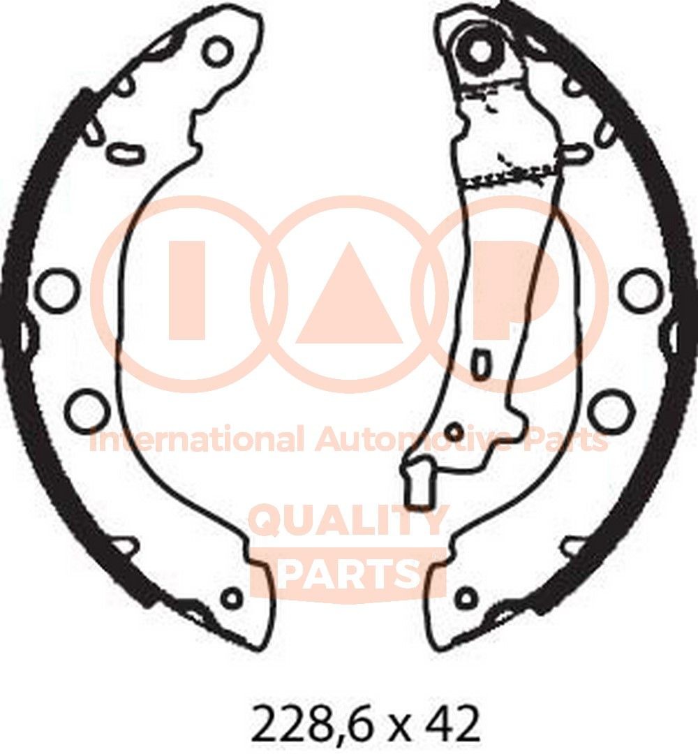 Nissan TRADE Drum brake pads 14693037 IAP QUALITY PARTS 705-13082 online buy