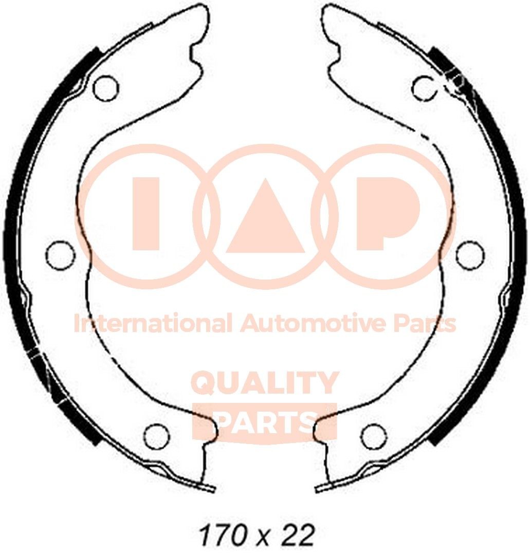 Original IAP QUALITY PARTS Handbrake brake pads 705-13100 for NISSAN X-TRAIL