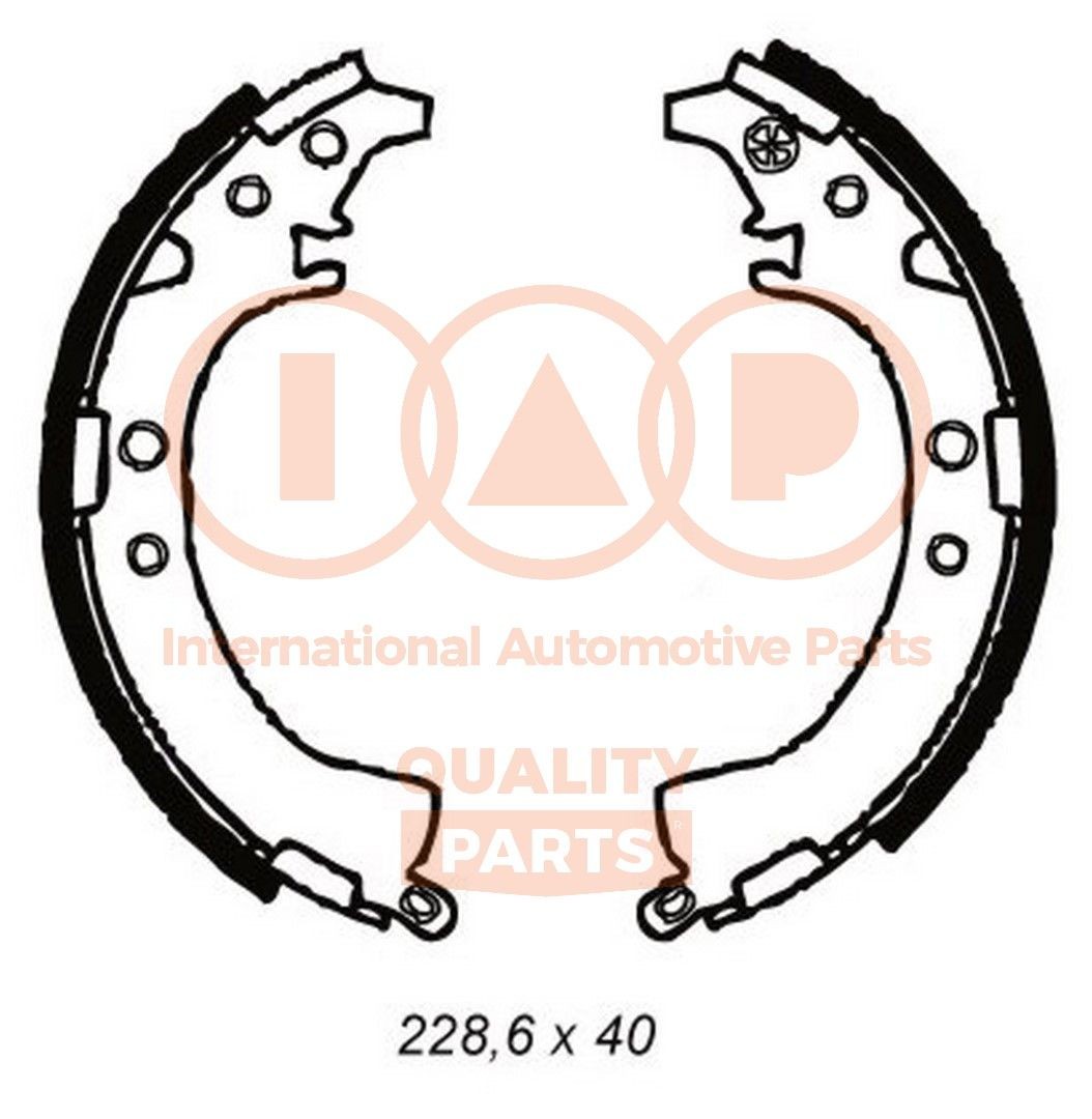 IAP QUALITY PARTS Brake Shoe Set 705-17056 Toyota RAV 4 1998