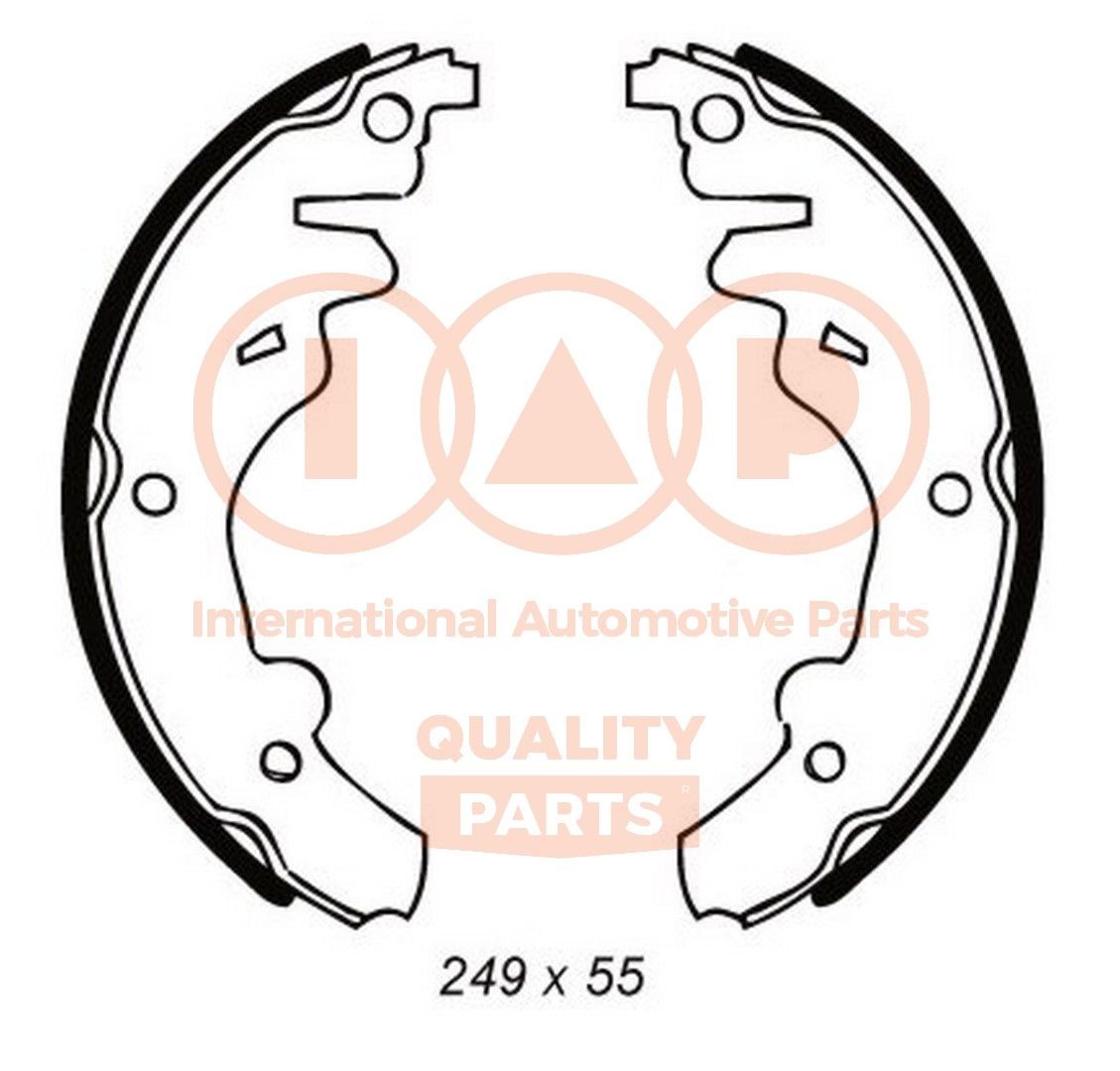 IAP QUALITY PARTS Rear Axle, Ø: 249 x 55 mm Width: 55mm Brake Shoes 705-21020 buy