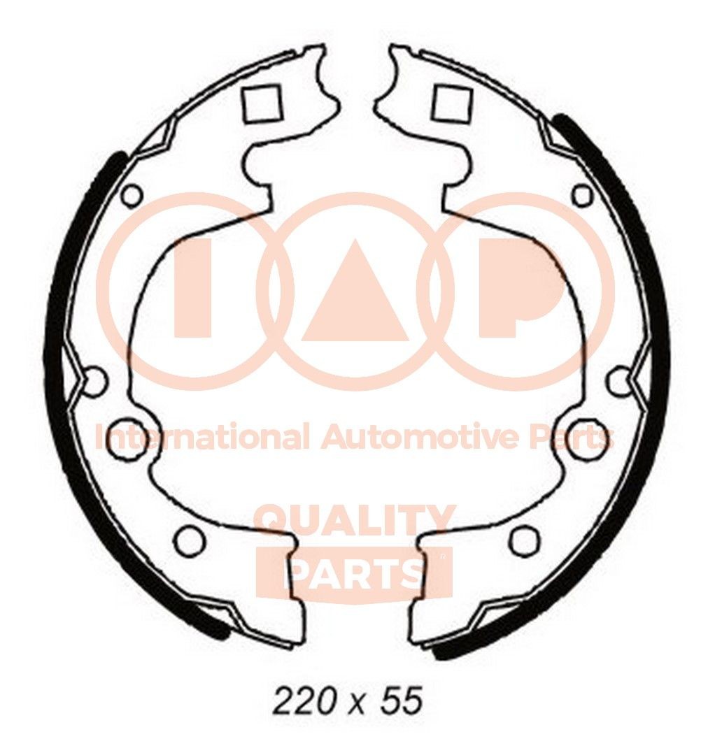 Original IAP QUALITY PARTS Drum brake shoe support pads 705-21081 for KIA SPORTAGE